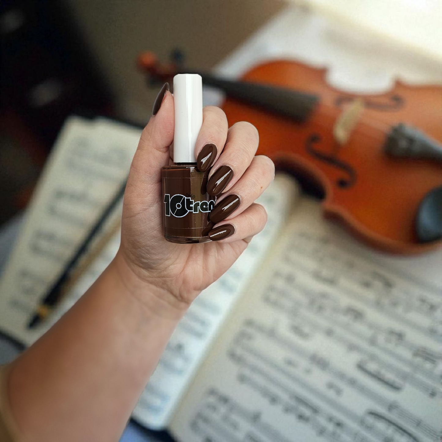 Encore - The Harmony Collection (ACA Fundraiser) – Chocolate Brown - Nail Polish (10-Free, Handmade in Oregon)