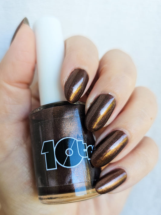 Dream Weaver - The Groove Collection - Shimmer Brown Nail Polish (10-Free, Handmade in Oregon)