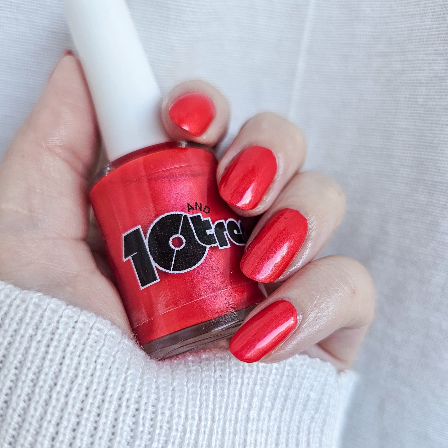 Mini Bright Side Collection #1 – 3 Joyful Shades - Red, Teal, and Pink Nail Polish  (10-Free, Handmade in Oregon)