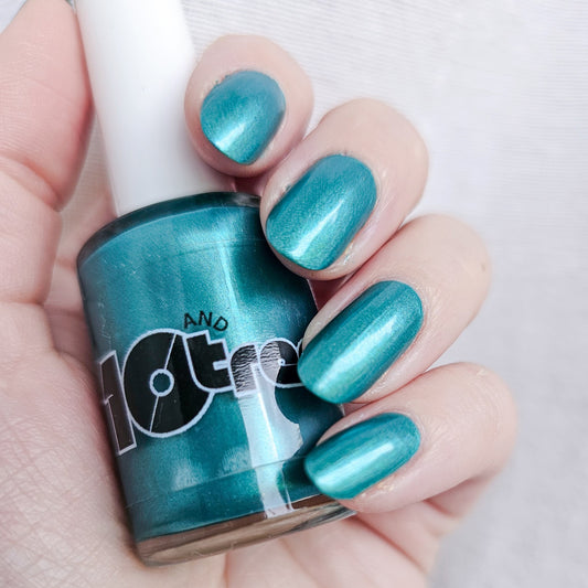 Teal the Show - The Bright Side Collection - Teal Turquoise Nail Polish (10-Free, Handmade in Oregon)